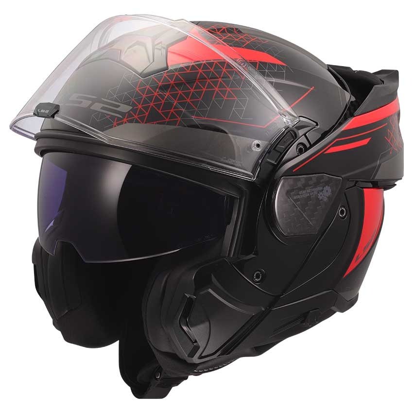 LS2 FF910 ADVANT II - ASTRAL Modular helmet - Black / Red