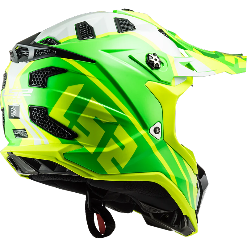 LS2 MX700 SUBVERTER Evo Gammax Gloss Hi Viz Yellow Green