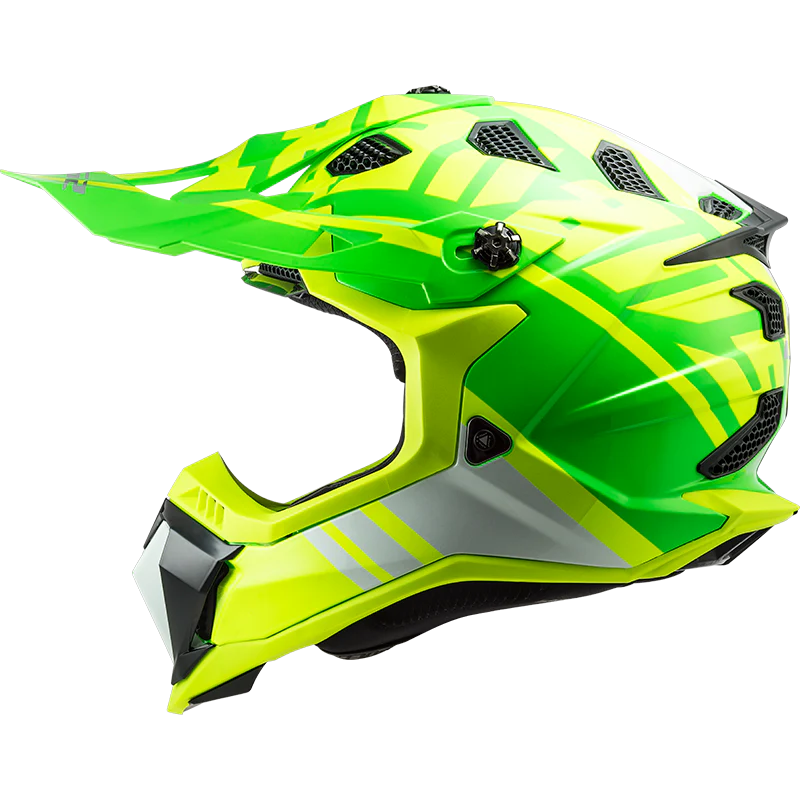 LS2 MX700 SUBVERTER Evo Gammax Gloss Hi Viz Yellow Green
