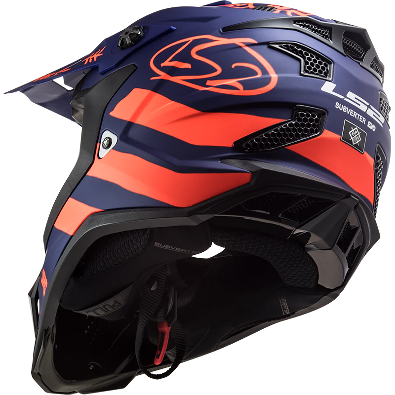 LS2 MX700 SUBVERTER Evo Cargo Matt Blue Fluro Orange