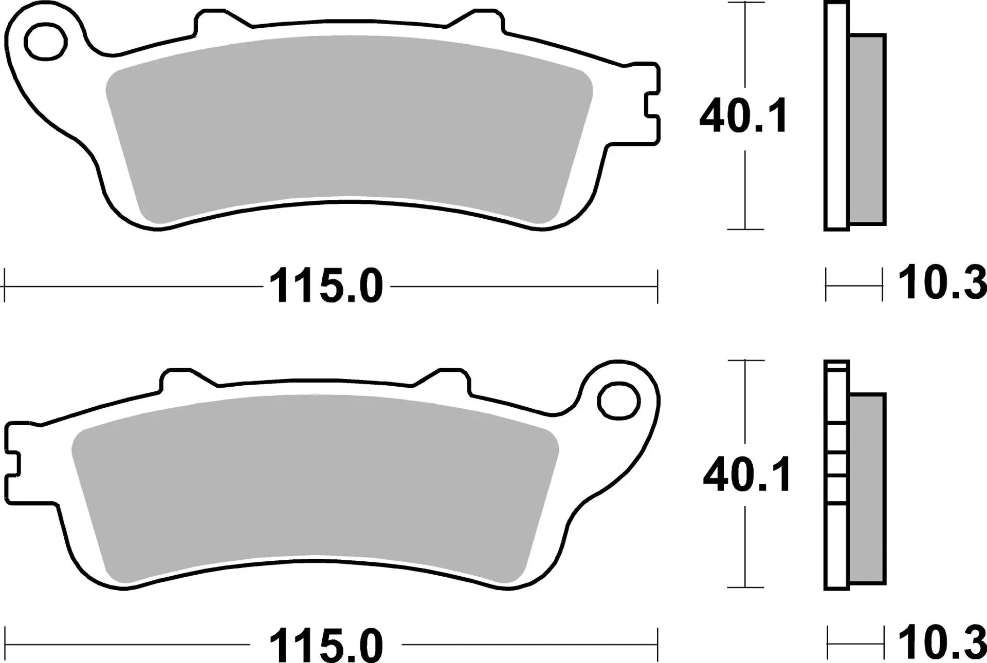 Brembo Brake Pads 07HO52SP