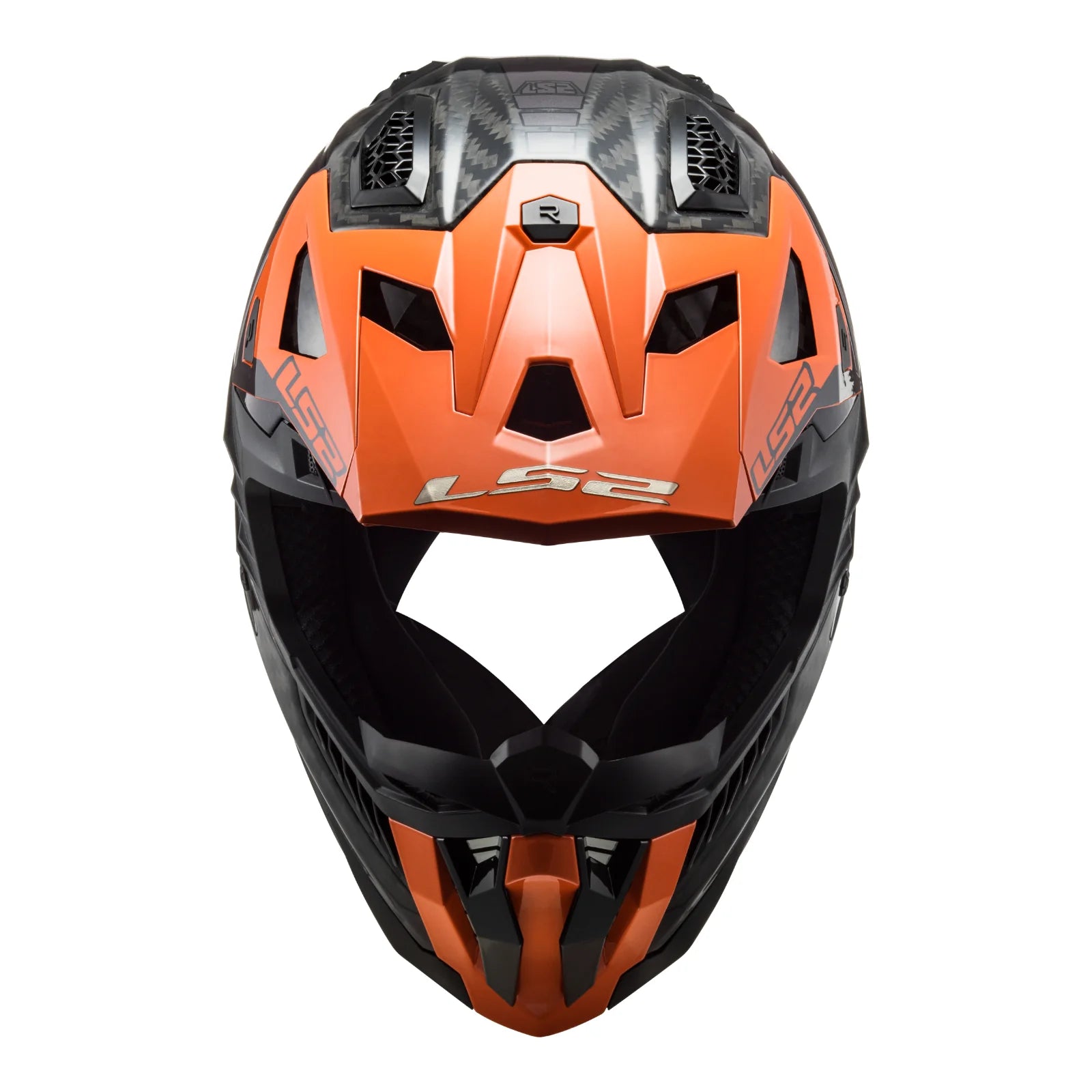 LS2 MX703 X-Force Carbon Helmet - Victory Titanium Orange