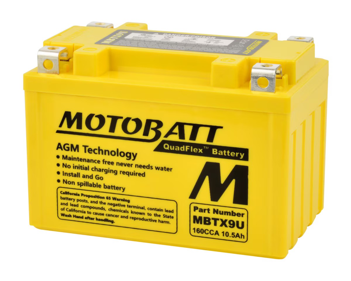 Motobatt MBTX9U 12V AGM Battery