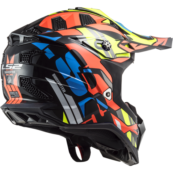 LS2 MX700 Subverter Evo Rascal Gloss Black Fl.Orange