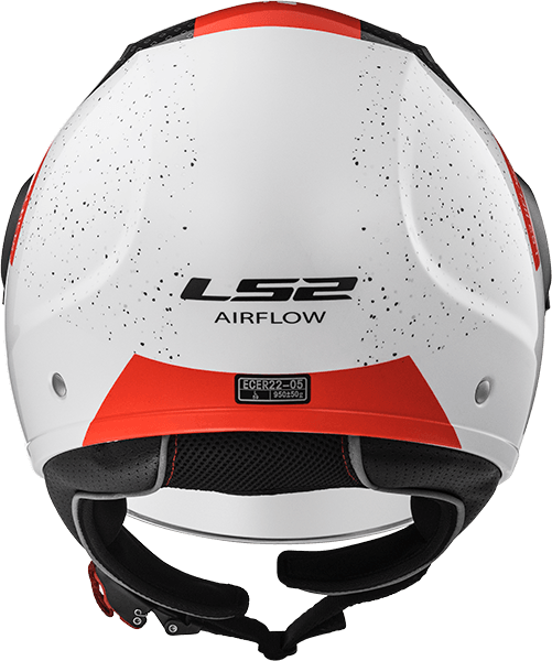 LS2 OF562 Airflow Condor Blanco, white red black
