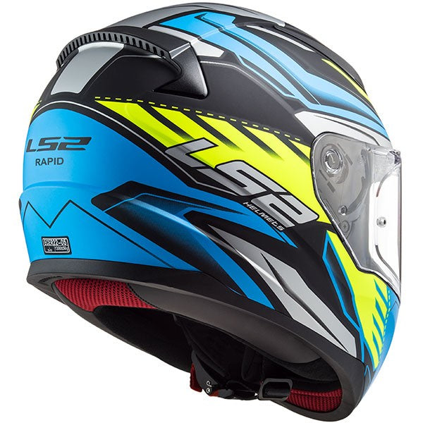 LS2 FF353 RAPID Matt Black Blue Yellow