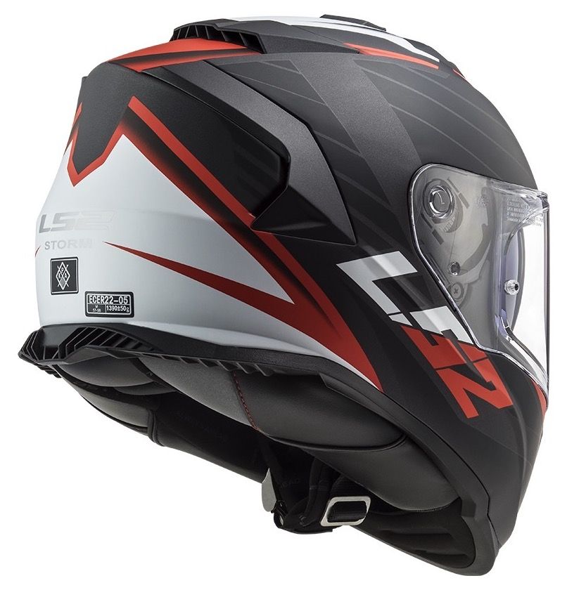 LS2 FF800 STORM, Matt black Red