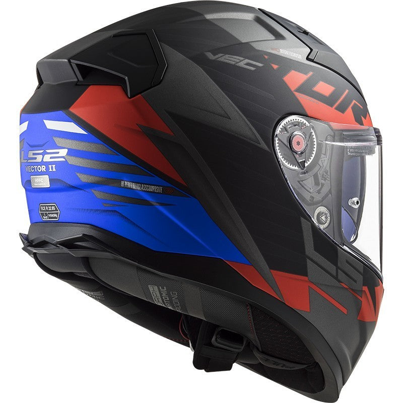 LS2 FF811 VECTOR II, matt black red blue