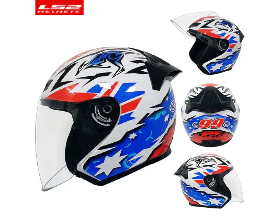 LS2 OF608 3/4, White Blue