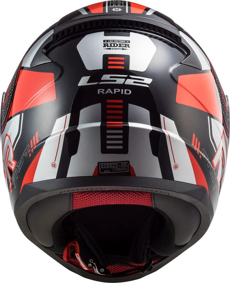 LS2 FF353 RAPID Black Red Silver