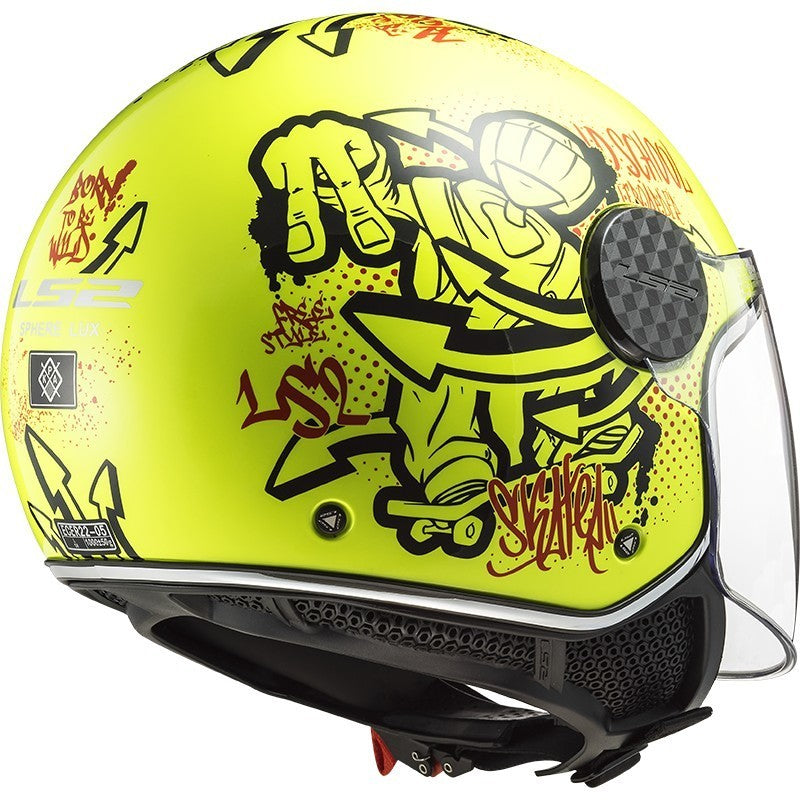 LS2 OF558 SPHERE LUX Skater H-V Yellow