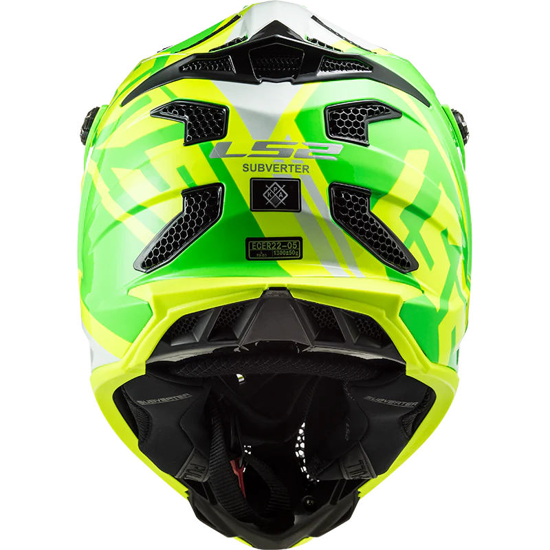 LS2 MX700 SUBVERTER Evo Gammax Gloss Hi Viz Yellow Green