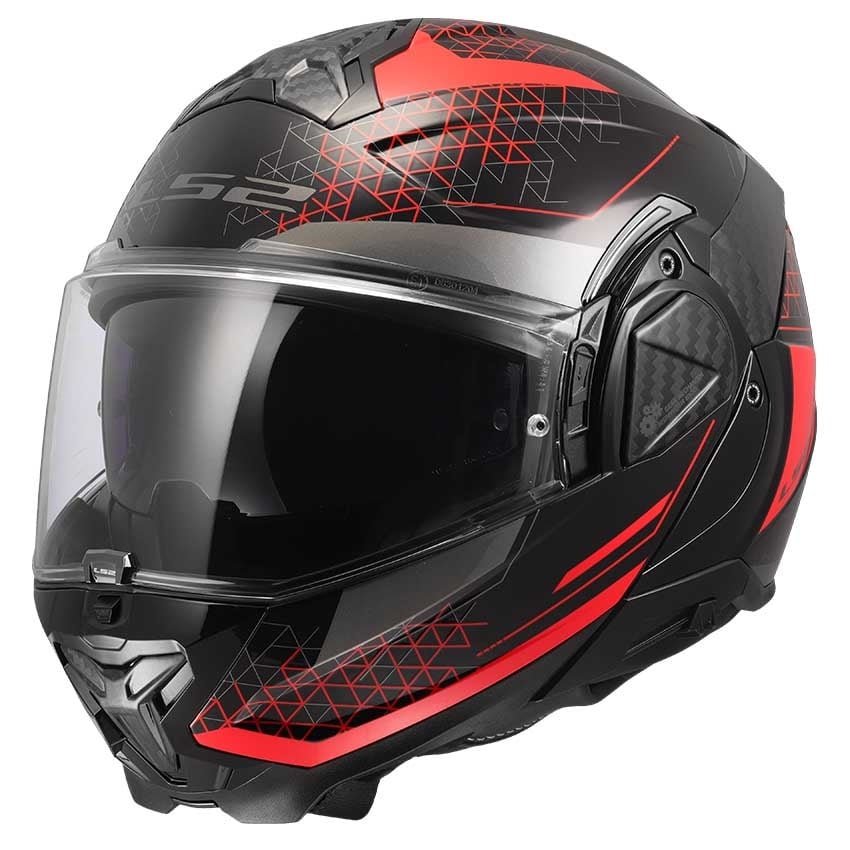 LS2 FF910 ADVANT II - ASTRAL Modular helmet - Black / Red