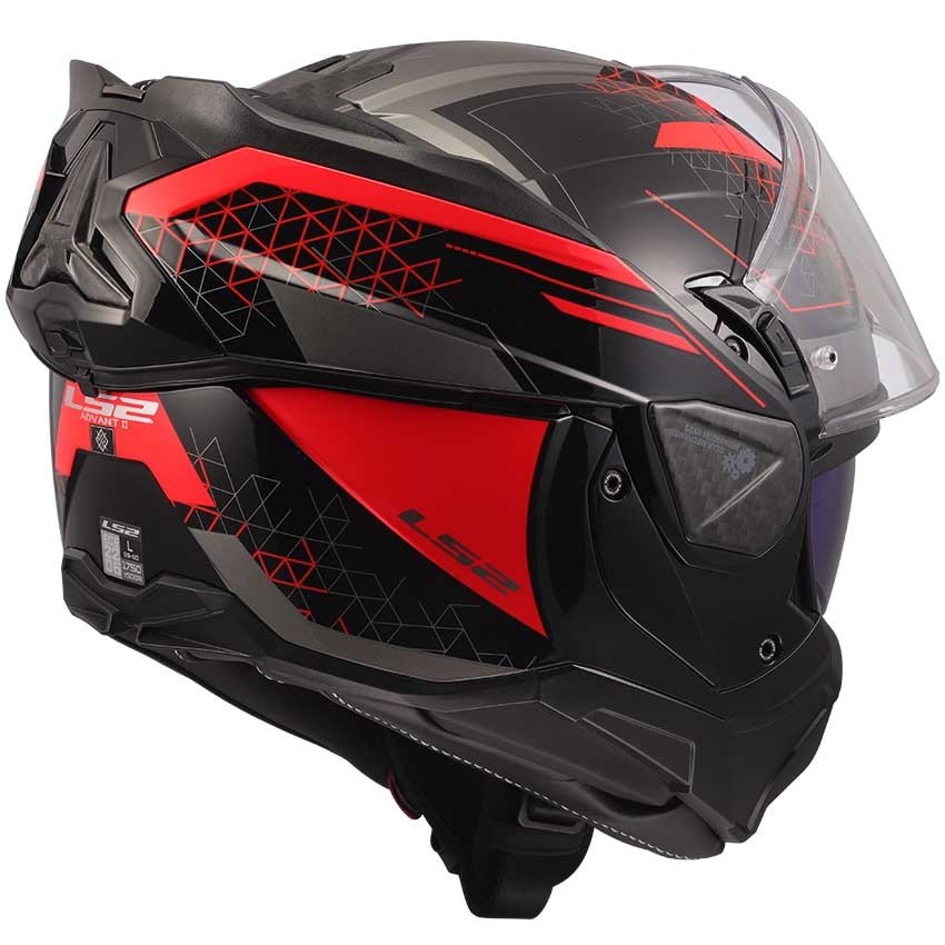 LS2 FF910 ADVANT II - ASTRAL Modular helmet - Black / Red