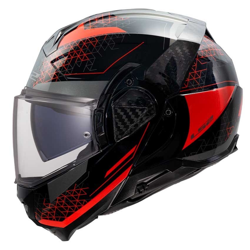 LS2 FF910 ADVANT II - ASTRAL Modular helmet - Black / Red