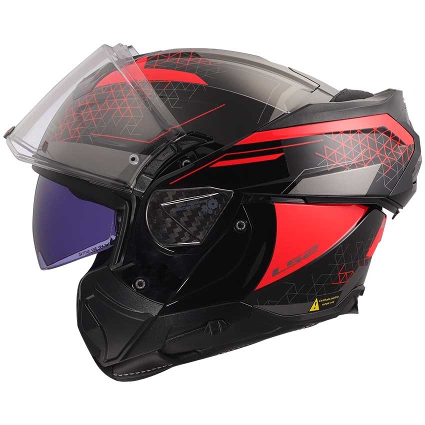 LS2 FF910 ADVANT II - ASTRAL Modular helmet - Black / Red