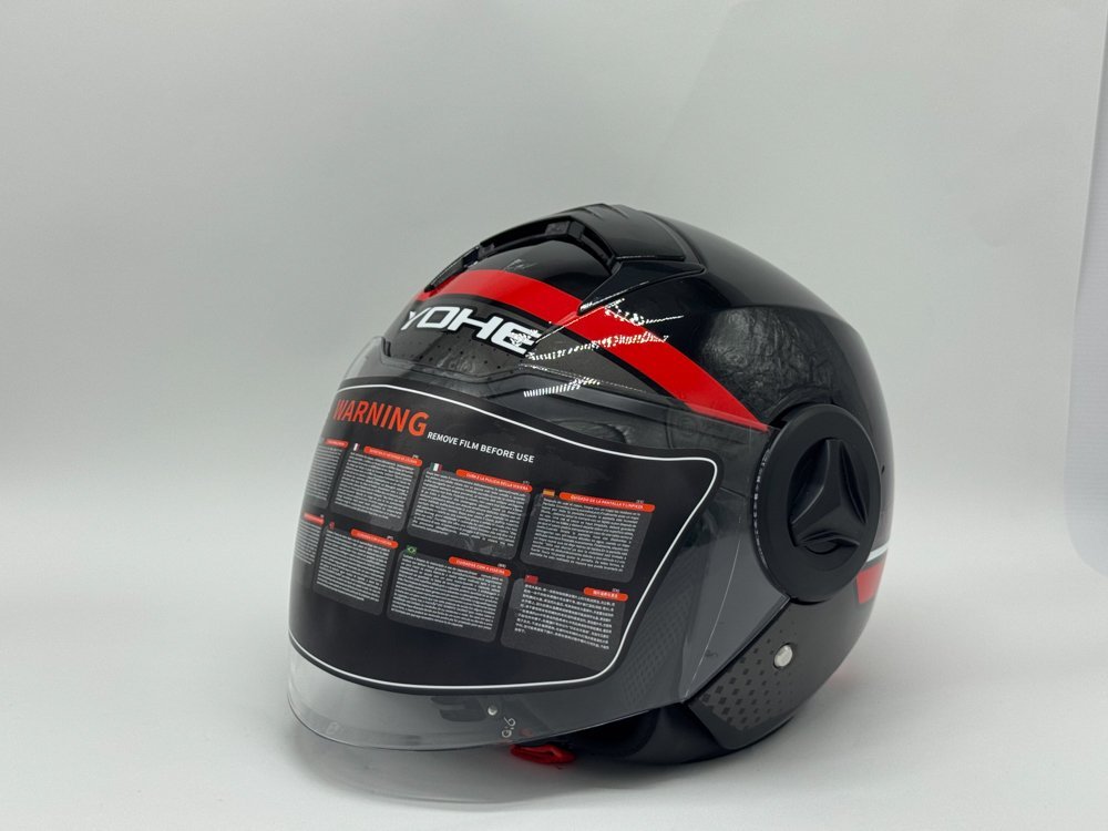 Yohe P5 Helmet GLOSSY BLACK/RED