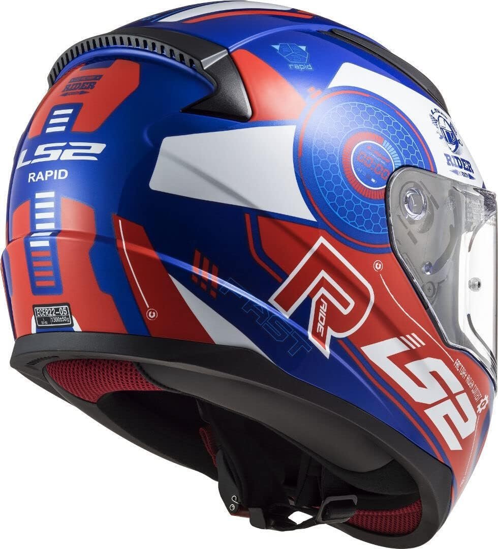 LS2 FF353 RAPID Blue Red - الصورة 7