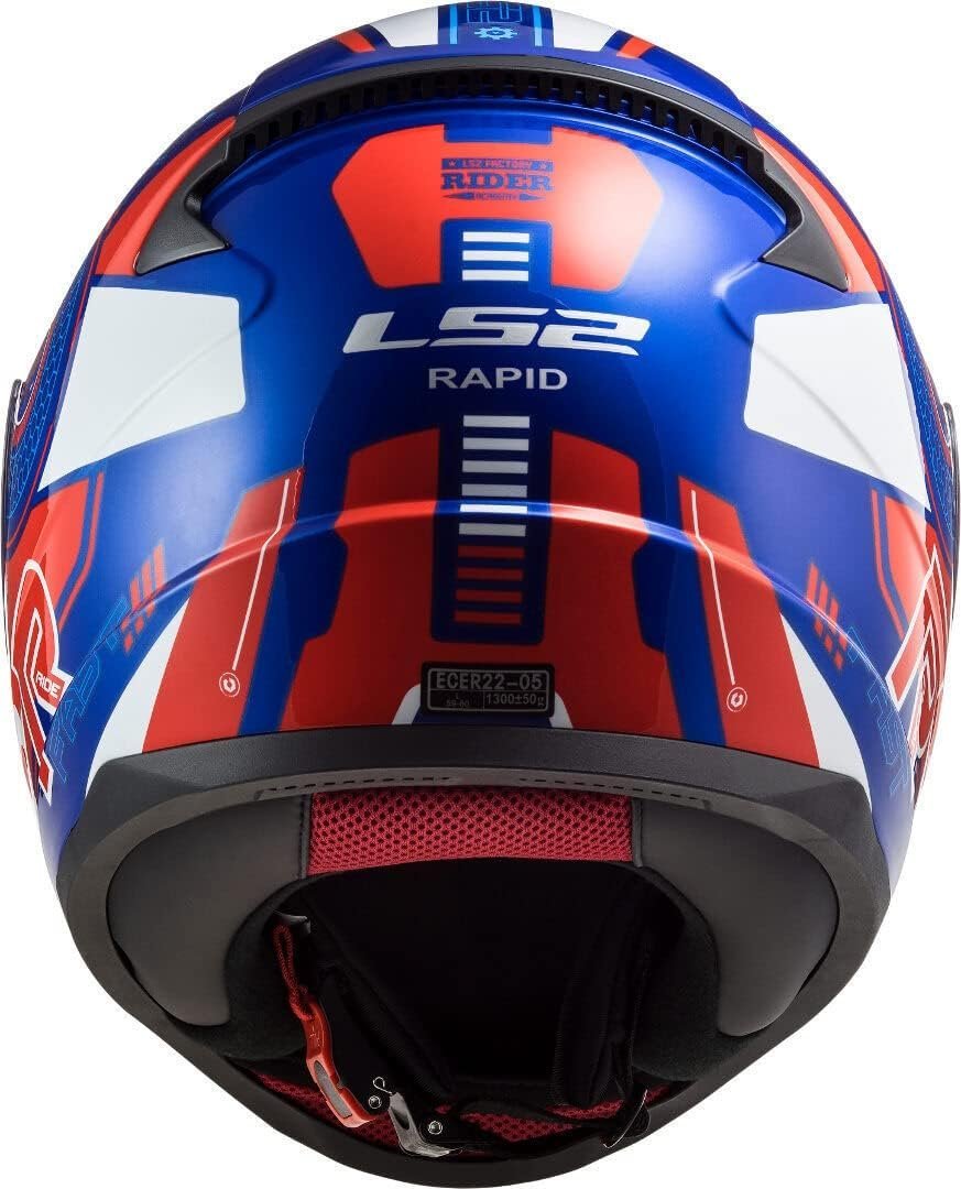 LS2 FF353 RAPID Blue Red - الصورة 3