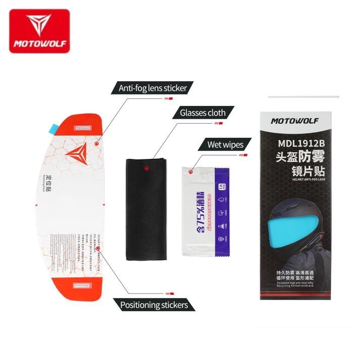 Motowolf Universal Anti-Fog Film for Helmet Visors – Clear Vision in Rain and Winter - Image 4