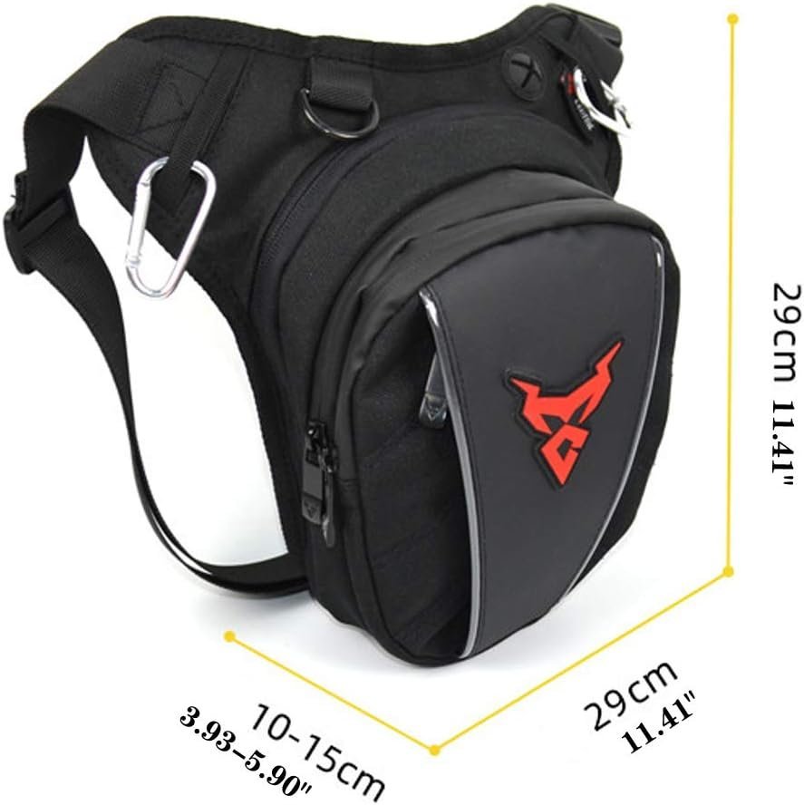 Motocentric Leg Bag - Stealth Red - Image 7