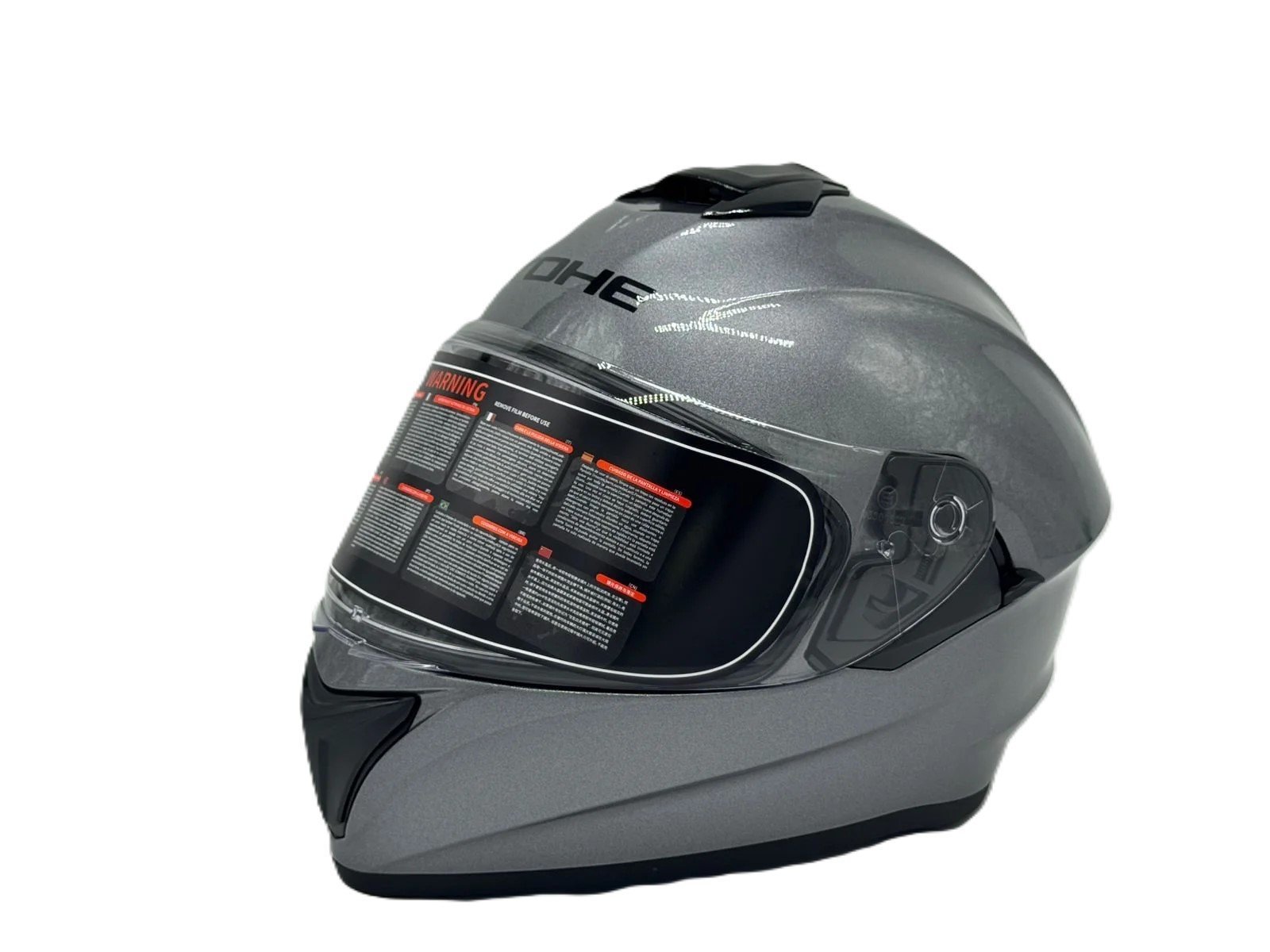 Yohe 981 Helmet GLOSSY TITANIUM GRAY - Image 3
