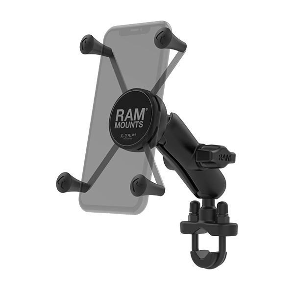 RAM X-Grip Large Phone Mount with Handlebar U-Bolt Base - Medium Arm