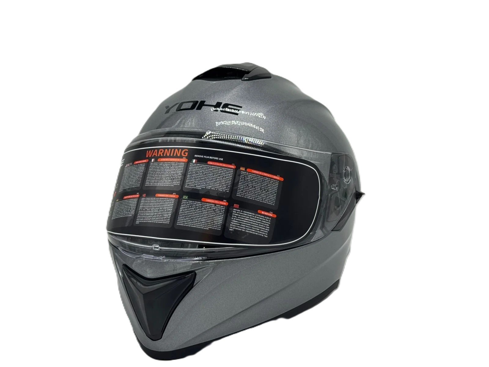 Yohe 981 Helmet GLOSSY TITANIUM GRAY