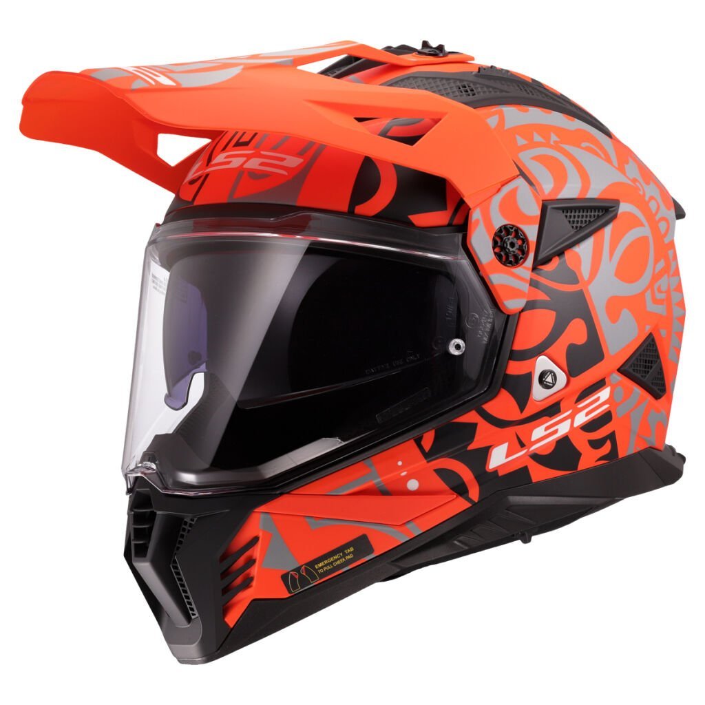 LS2 MX702 PIONEER II RANGI ORANGE
