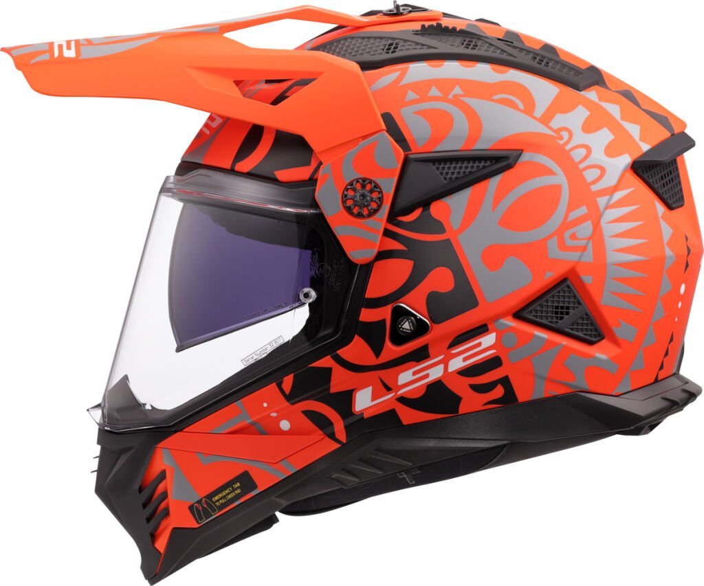 LS2 MX702 PIONEER II RANGI ORANGE - Image 3