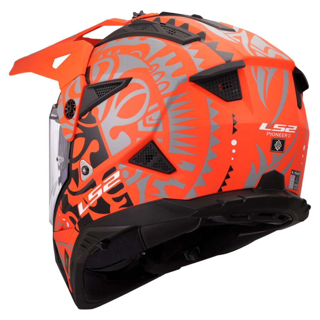 LS2 MX702 PIONEER II RANGI ORANGE - Image 4