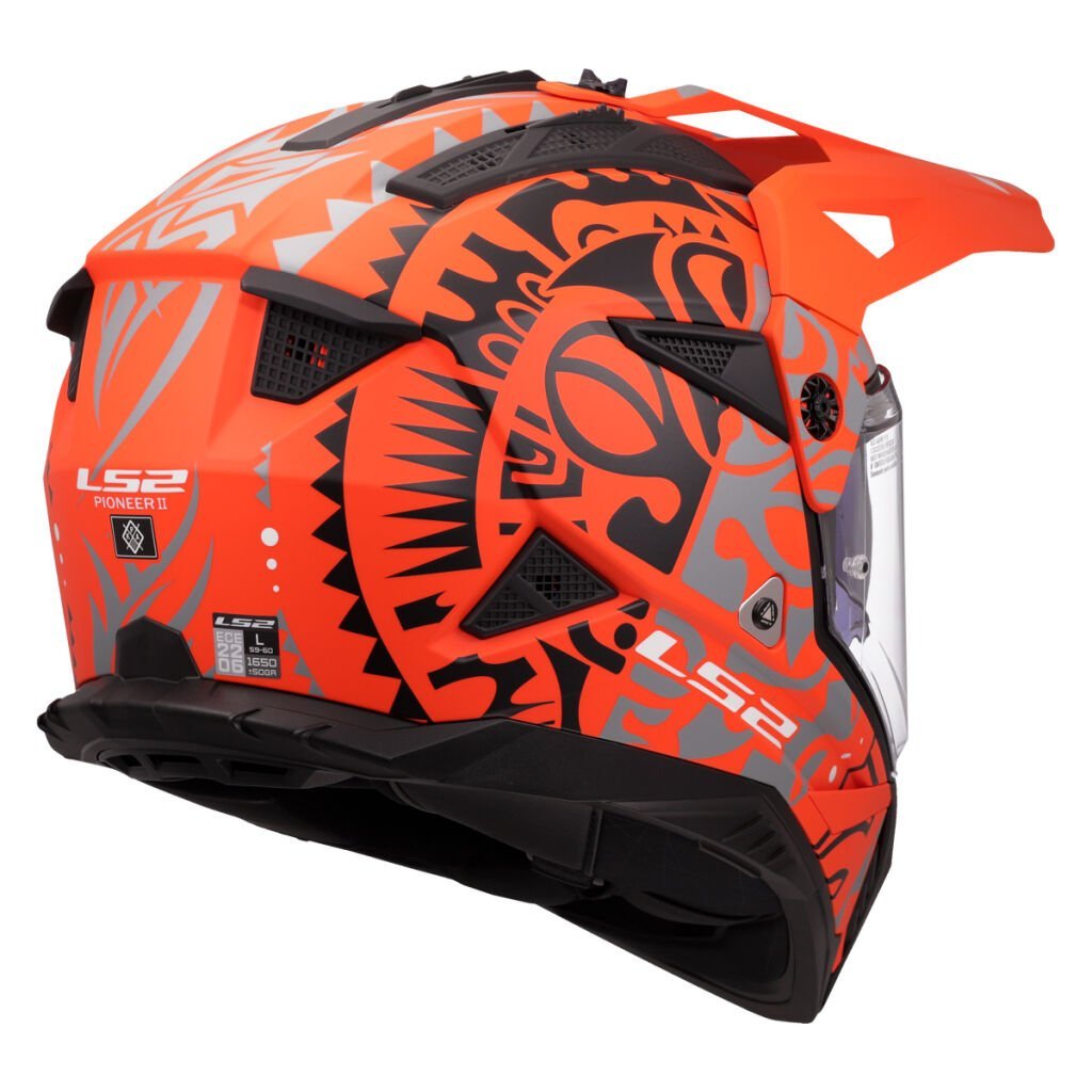 LS2 MX702 PIONEER II RANGI ORANGE - Image 6