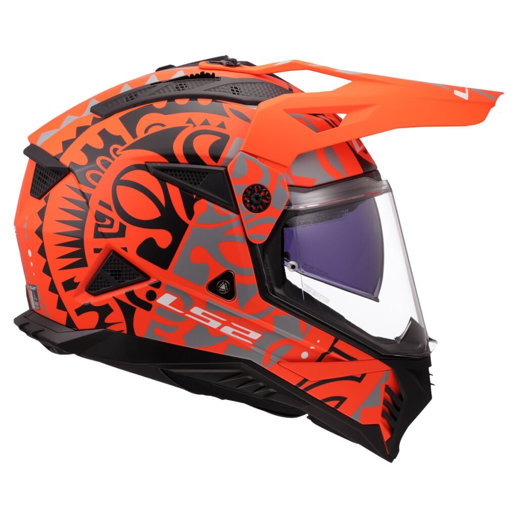 LS2 MX702 PIONEER II RANGI ORANGE - Image 7
