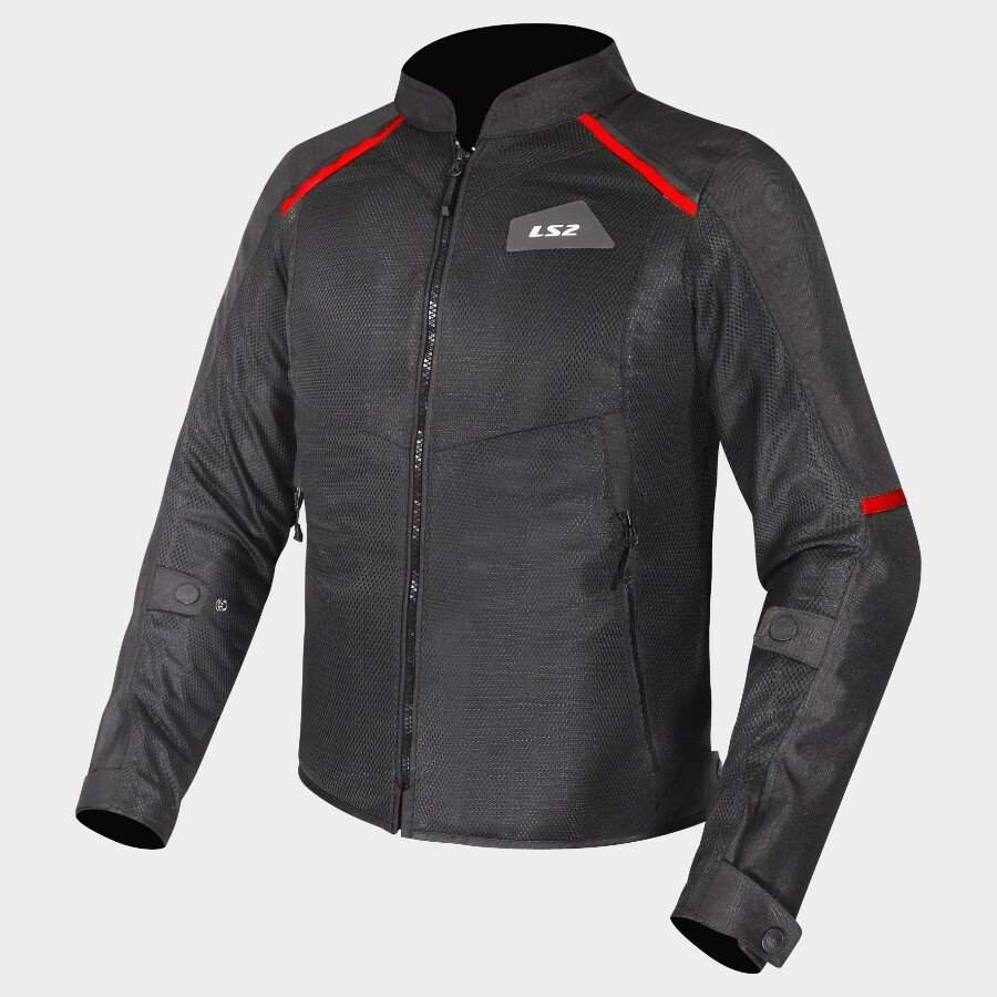 LS2 BREEZE JACKET BLACK-RED