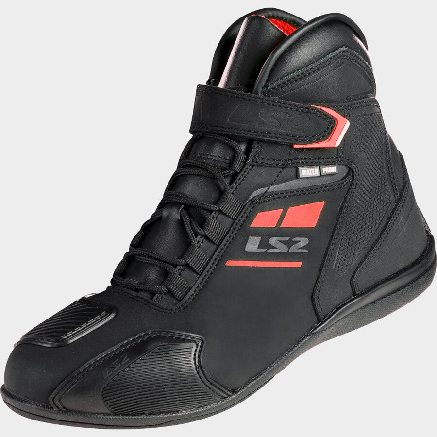 LS2 GARRA BOOTS WP BLACK RED