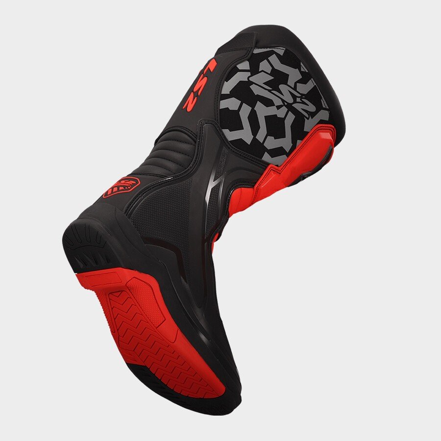 LS2 RAPTOR BOOTS BLACK RED - Image 3