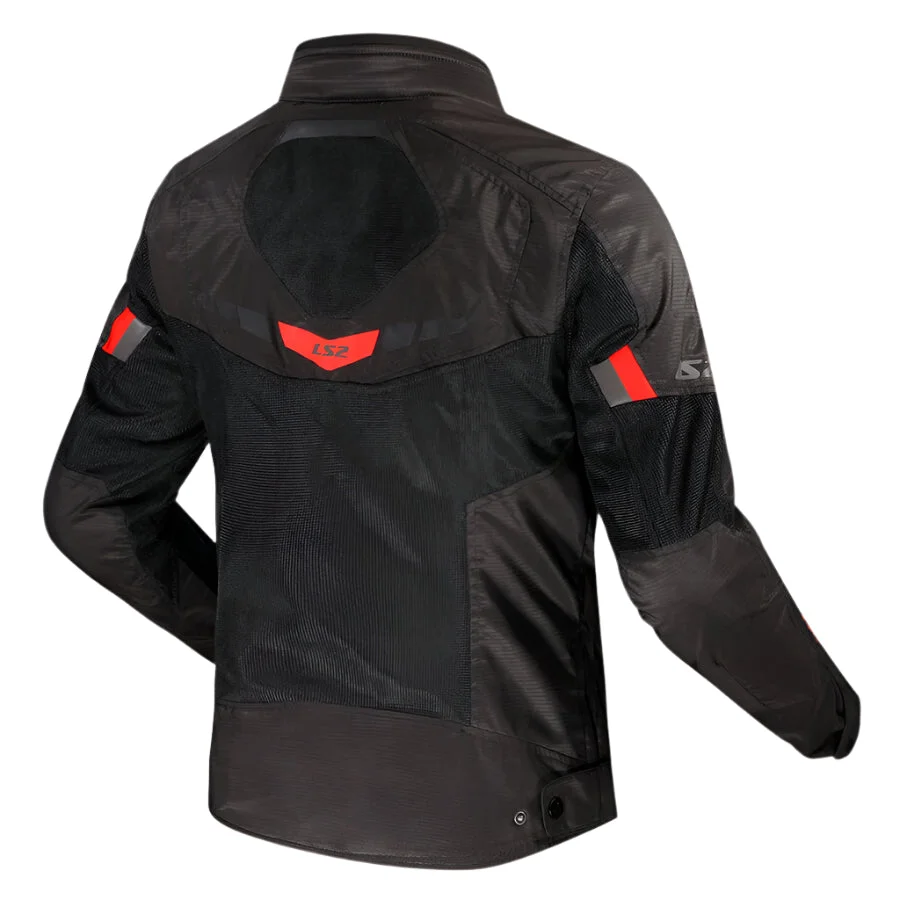 LS2 GARDA AIR JACKET Black Red - الصورة 2